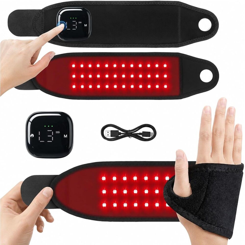 Cordless Red & Near-Infrared Light Wrap for Relaxing Massage Comfort